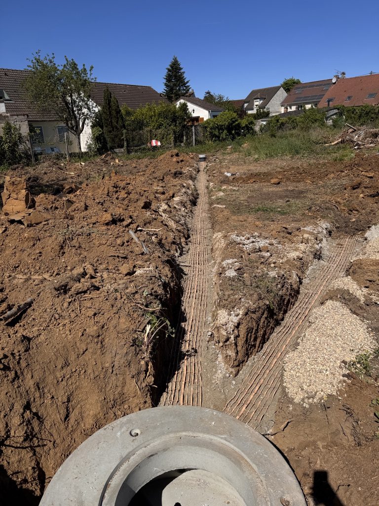 Installation de réseau d'assainissement à pontault combault